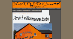Desktop Screenshot of karibu-hoffnungfuertiere.de